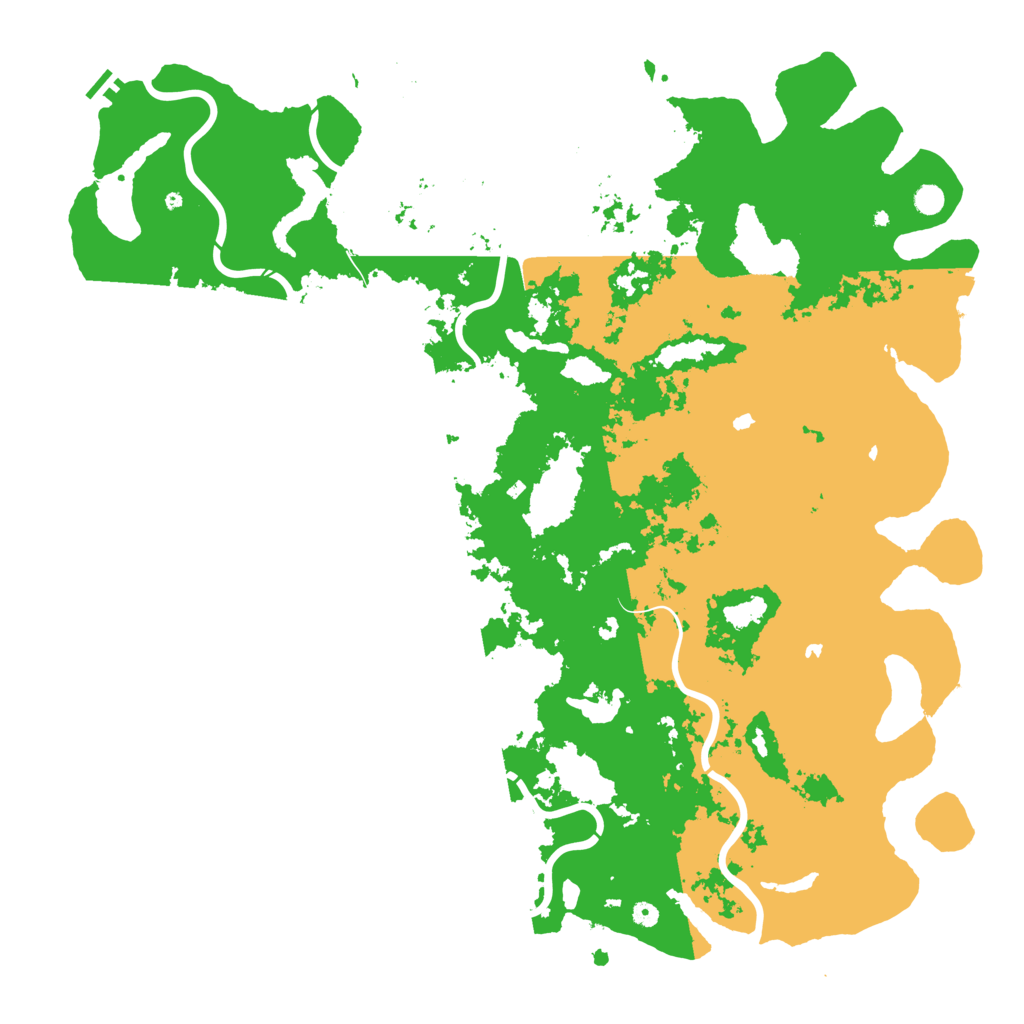 Biome Rust Map: Procedural Map, Size: 6000, Seed: 951333017
