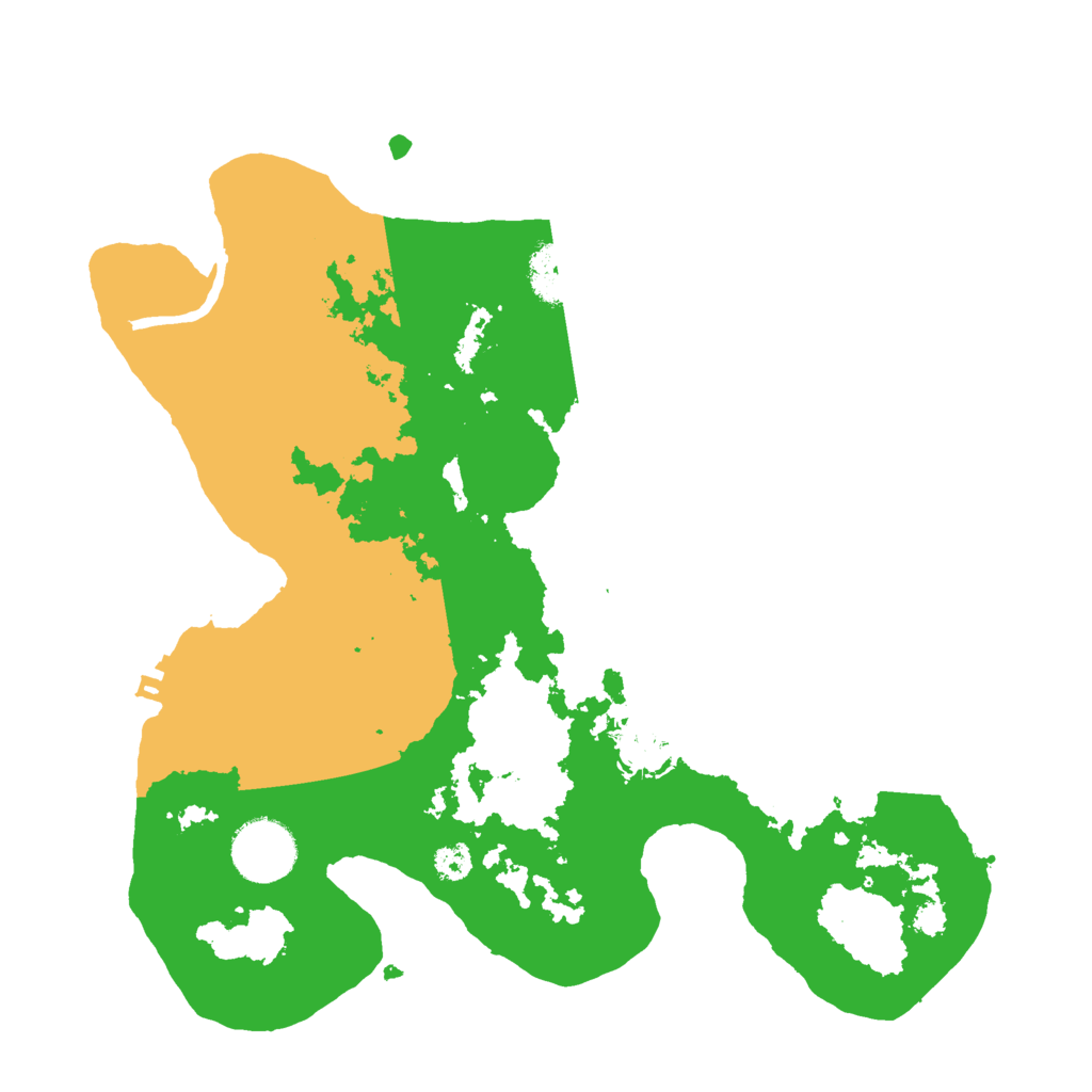 Biome Rust Map: Procedural Map, Size: 3000, Seed: 16349