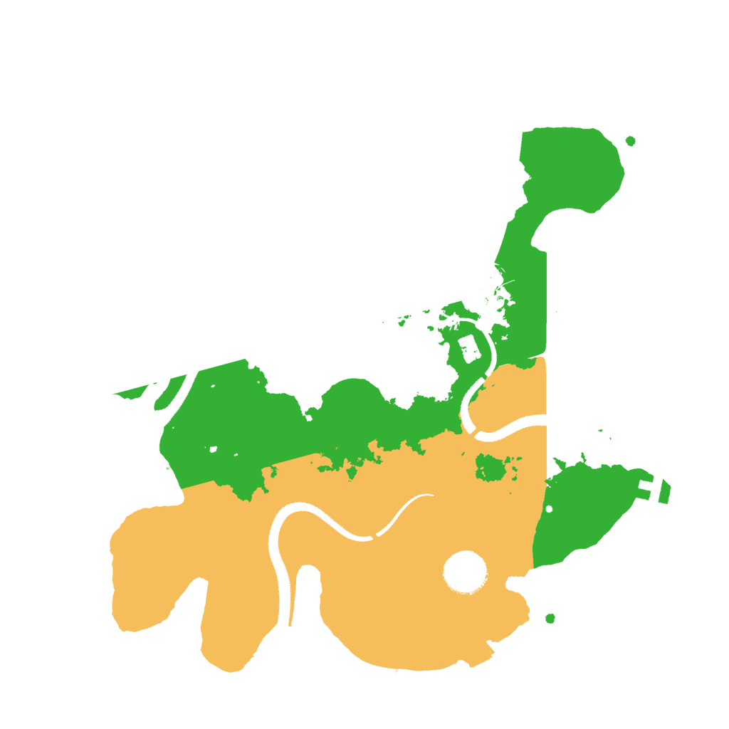 Biome Rust Map: Procedural Map, Size: 3000, Seed: 19791