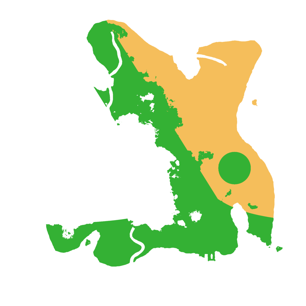 Biome Rust Map: Procedural Map, Size: 2500, Seed: 920116227