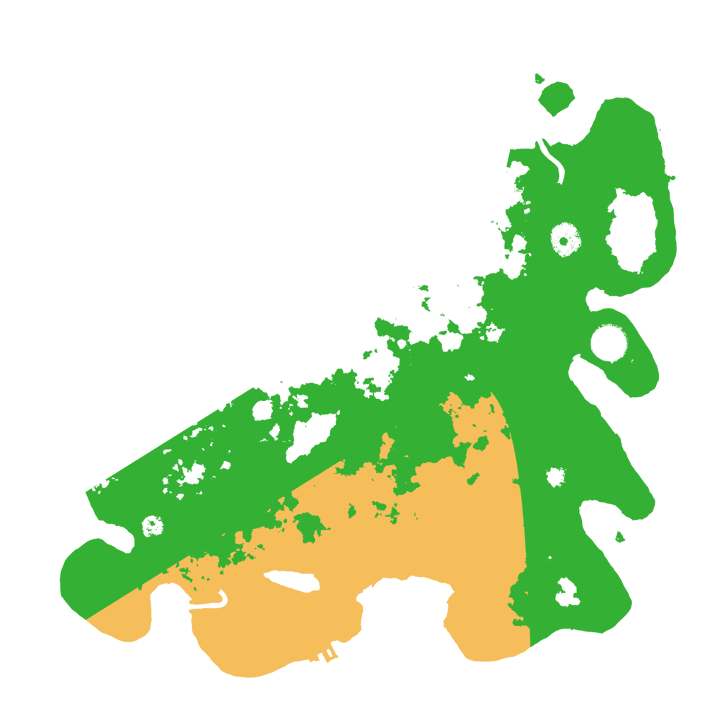 Biome Rust Map: Procedural Map, Size: 3500, Seed: 122857683