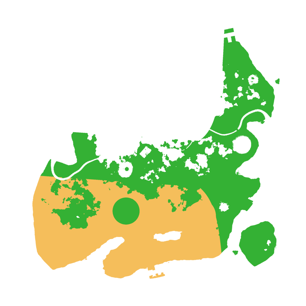 Biome Rust Map: Procedural Map, Size: 3000, Seed: 267444122