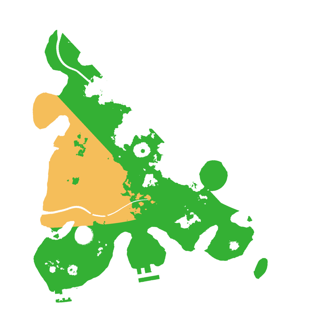 Biome Rust Map: Procedural Map, Size: 3000, Seed: 2077143597