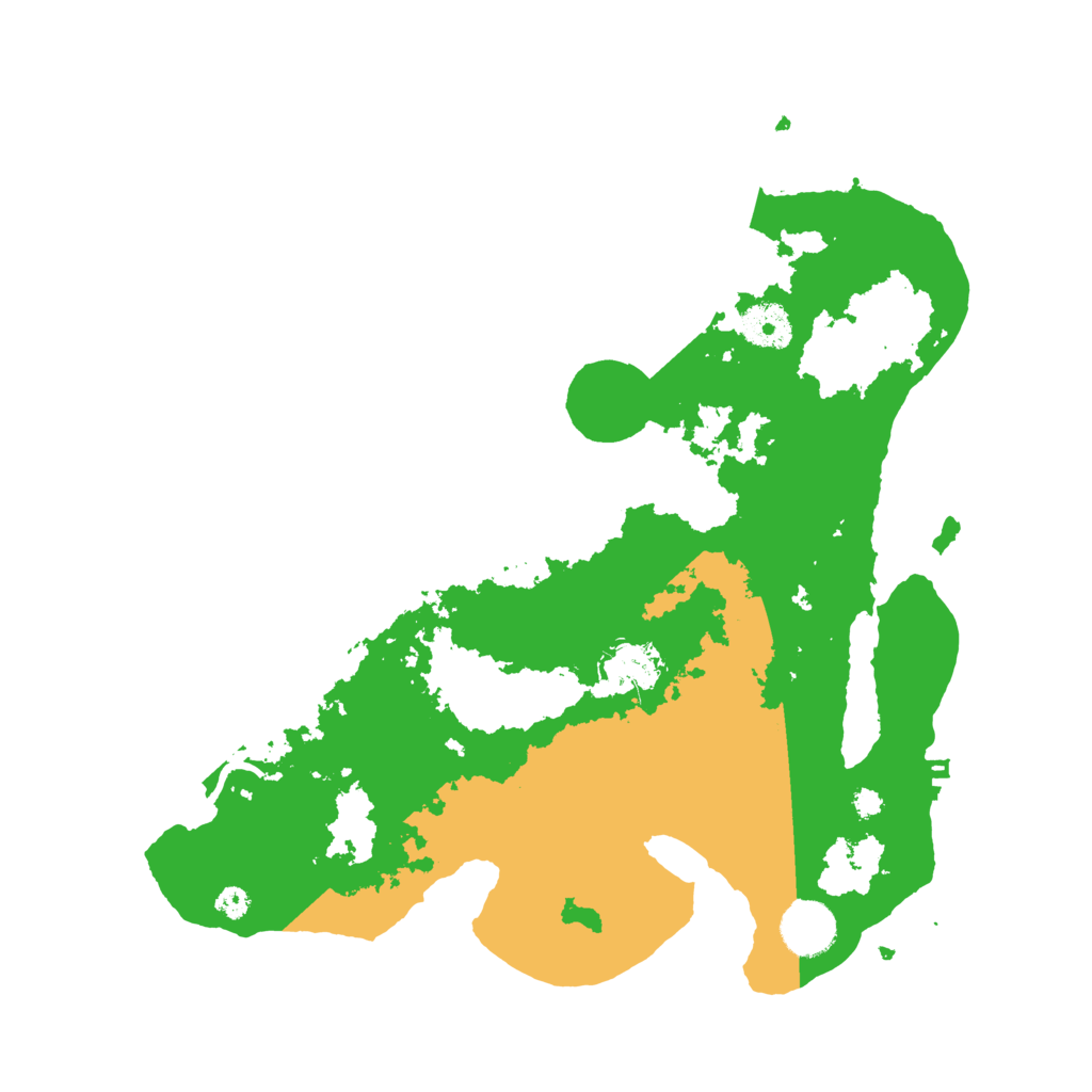 Biome Rust Map: Procedural Map, Size: 3500, Seed: 1739029004