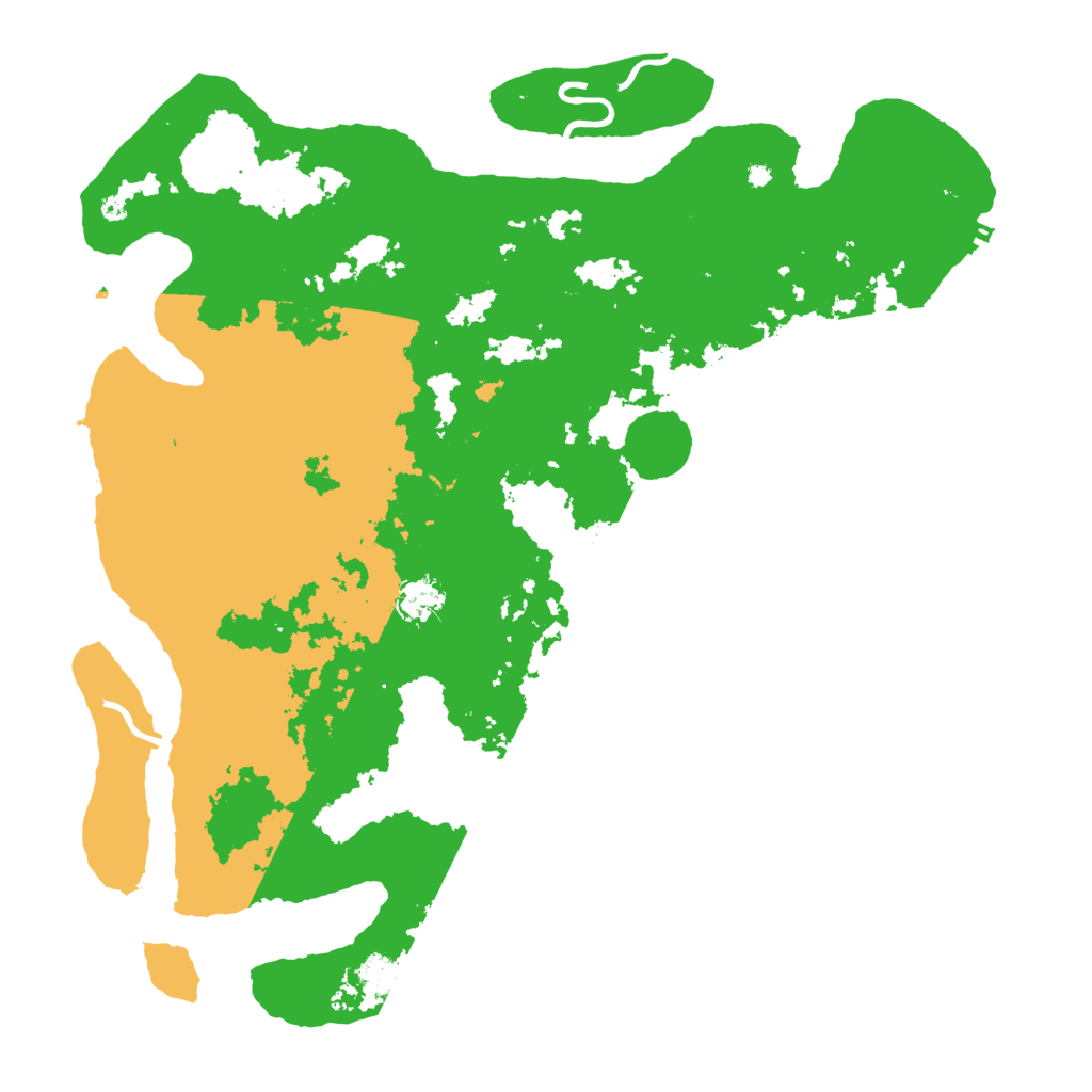 Biome Rust Map: Procedural Map, Size: 4350, Seed: 10