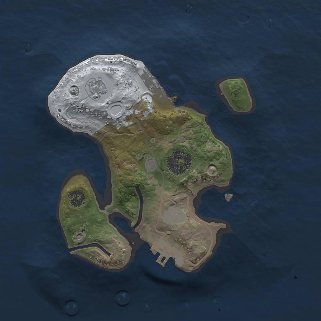Rust Map: Procedural Map, Size: 2000, Seed: 456456, 8 Monuments