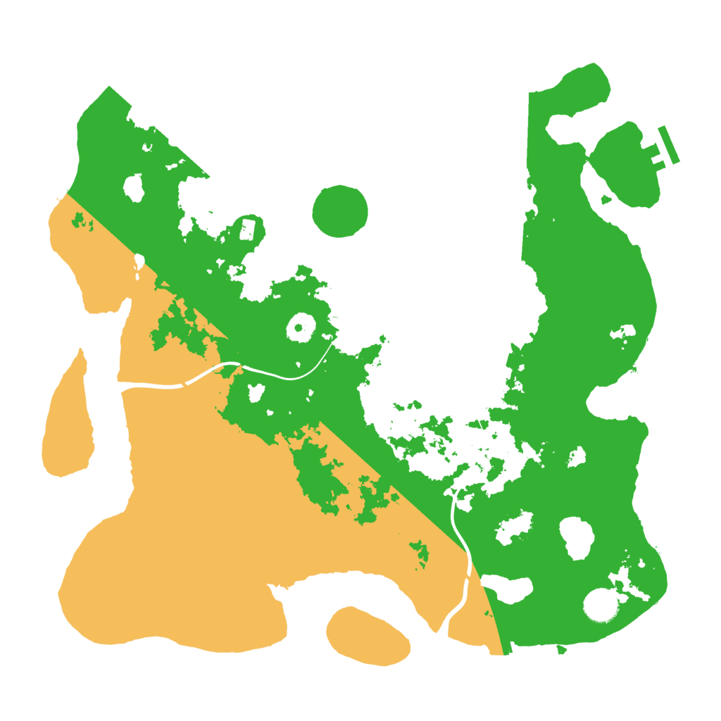 Biome Rust Map: Procedural Map, Size: 3700, Seed: 2005755329