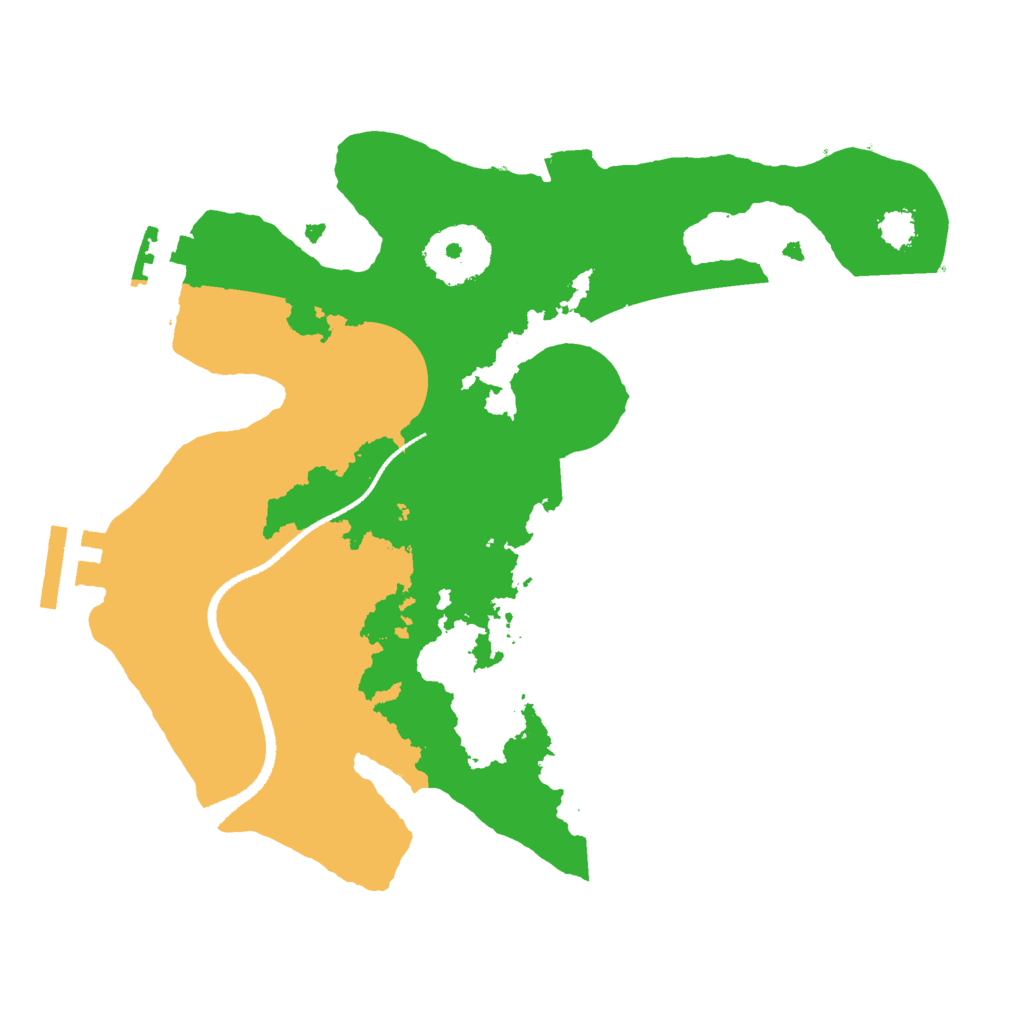 Biome Rust Map: Procedural Map, Size: 2500, Seed: 46950011