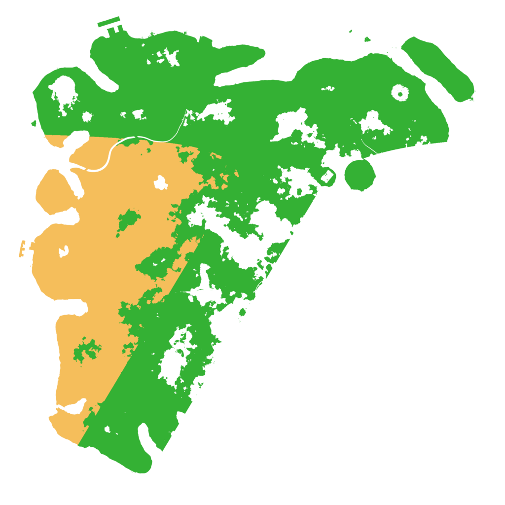 Biome Rust Map: Procedural Map, Size: 4500, Seed: 4550