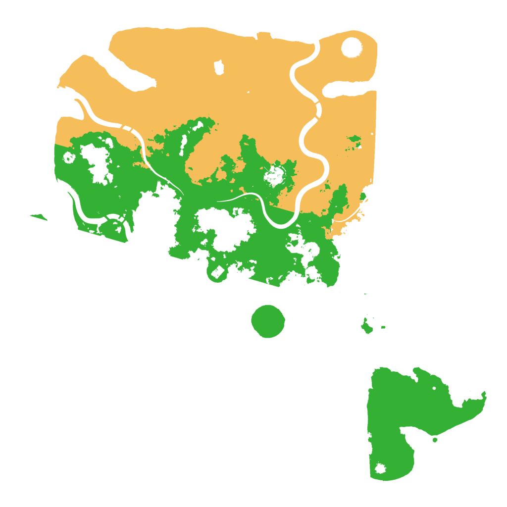 Biome Rust Map: Procedural Map, Size: 4350, Seed: 2147483647
