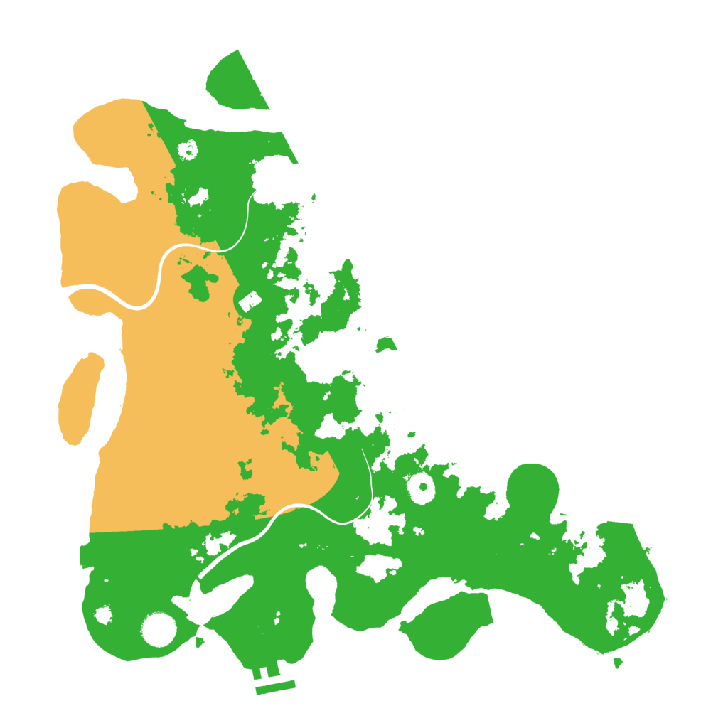 Biome Rust Map: Procedural Map, Size: 3700, Seed: 446162552