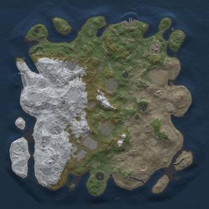 Thumbnail Rust Map: Procedural Map, Size: 3900, Seed: 4567, 19 Monuments