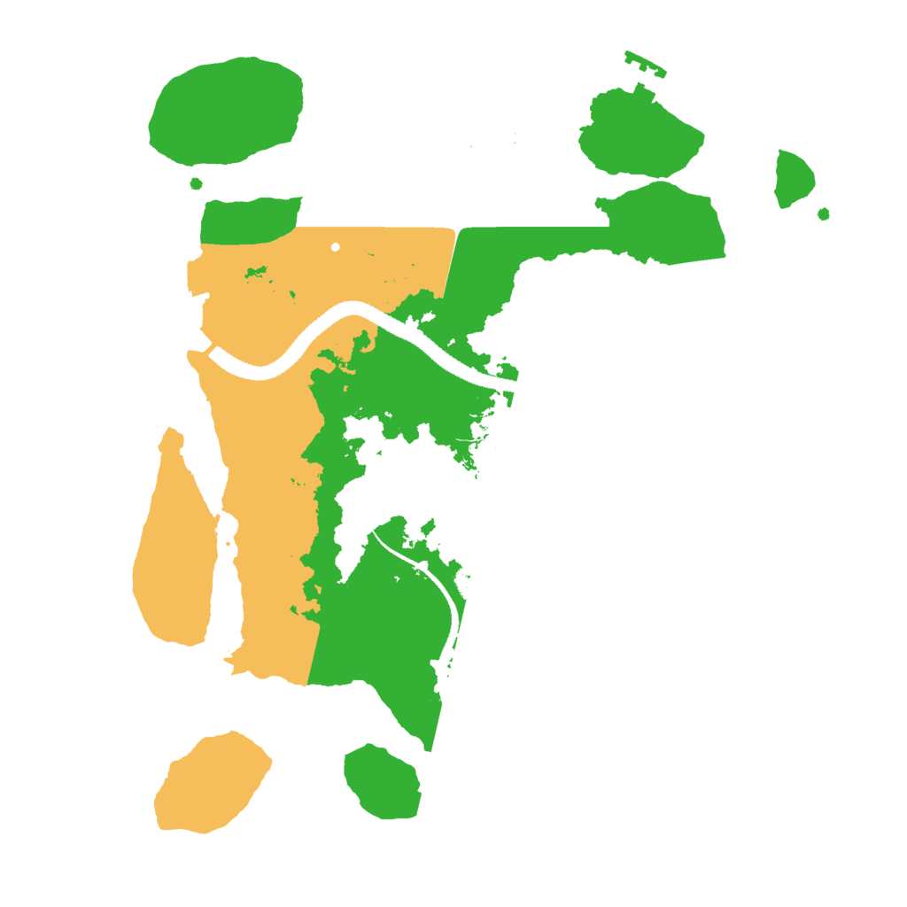 Biome Rust Map: Procedural Map, Size: 3000, Seed: 2224134