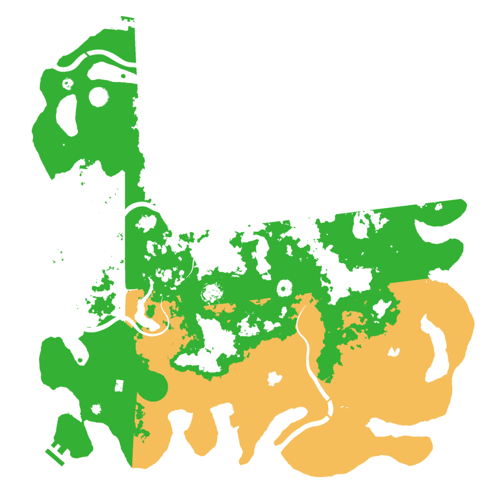 Biome Rust Map: Procedural Map, Size: 4500, Seed: 120881027