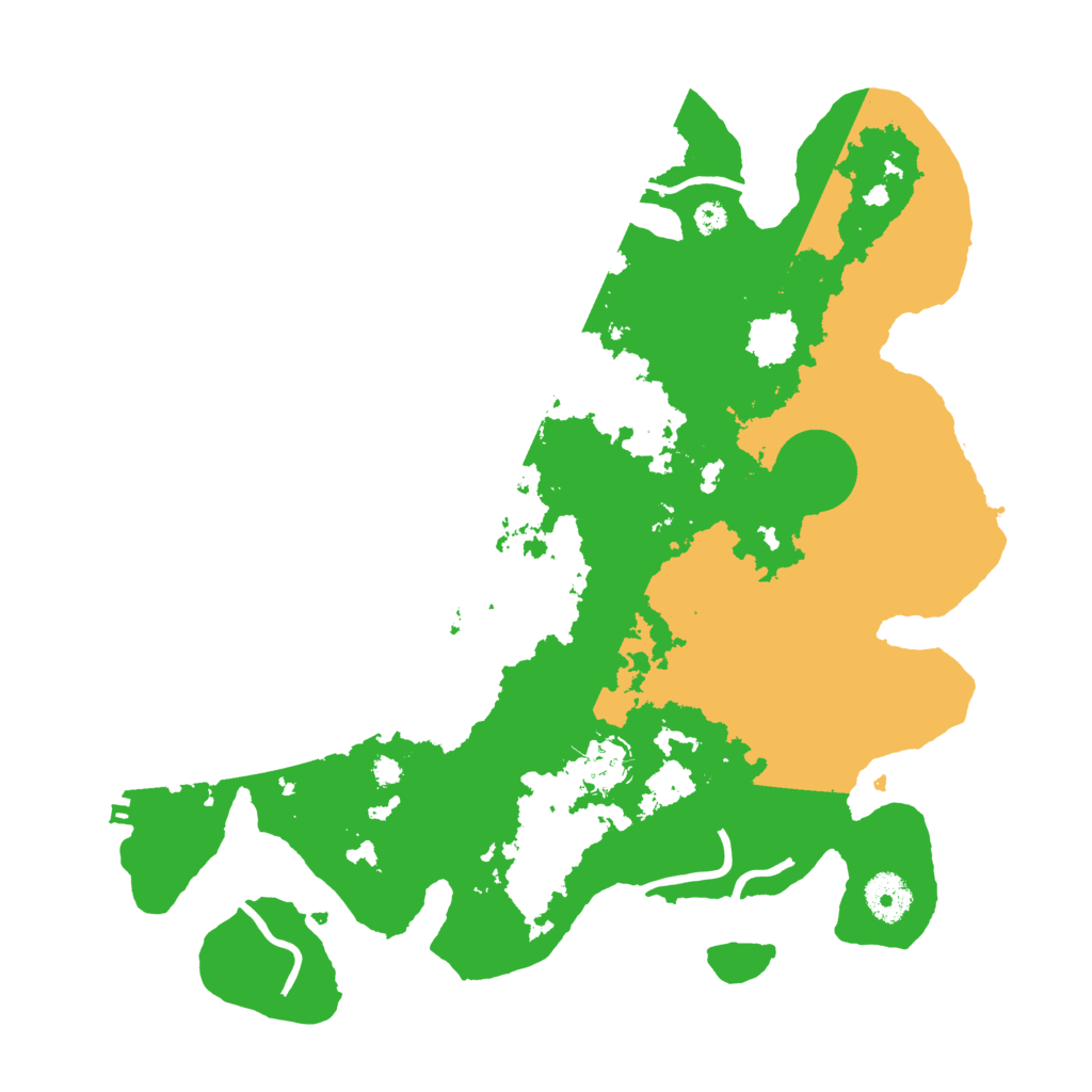 Biome Rust Map: Procedural Map, Size: 3500, Seed: 247550