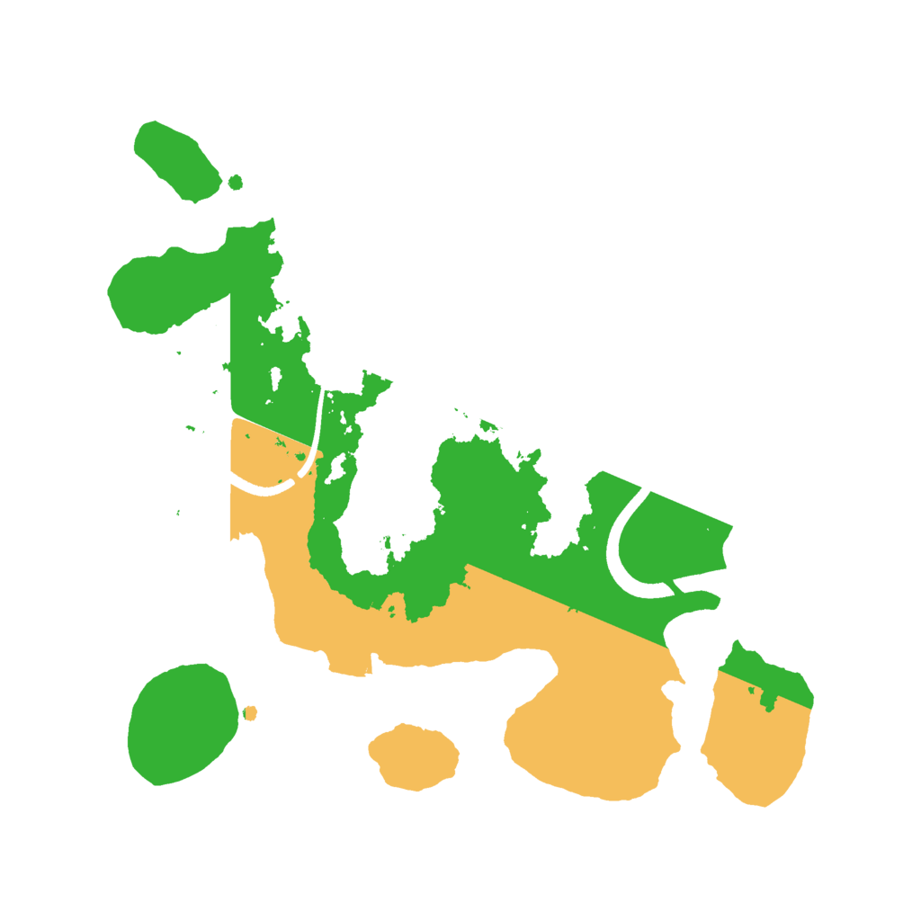 Biome Rust Map: Procedural Map, Size: 2500, Seed: 1810910864