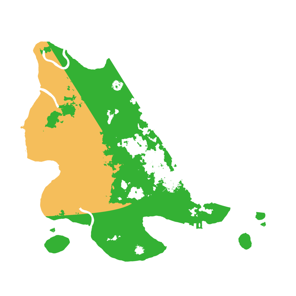 Biome Rust Map: Procedural Map, Size: 3000, Seed: 2228421