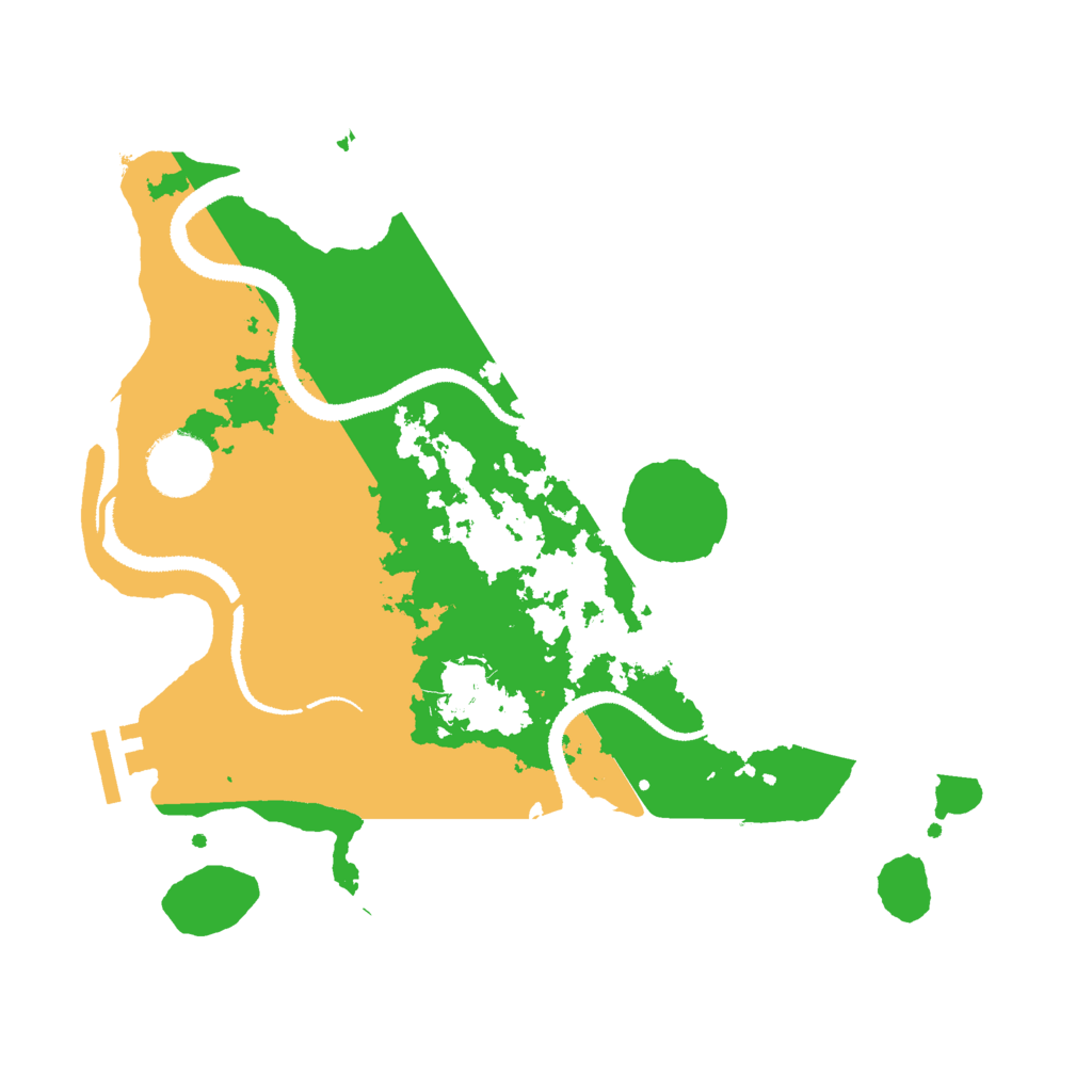 Biome Rust Map: Procedural Map, Size: 3000, Seed: 2228421