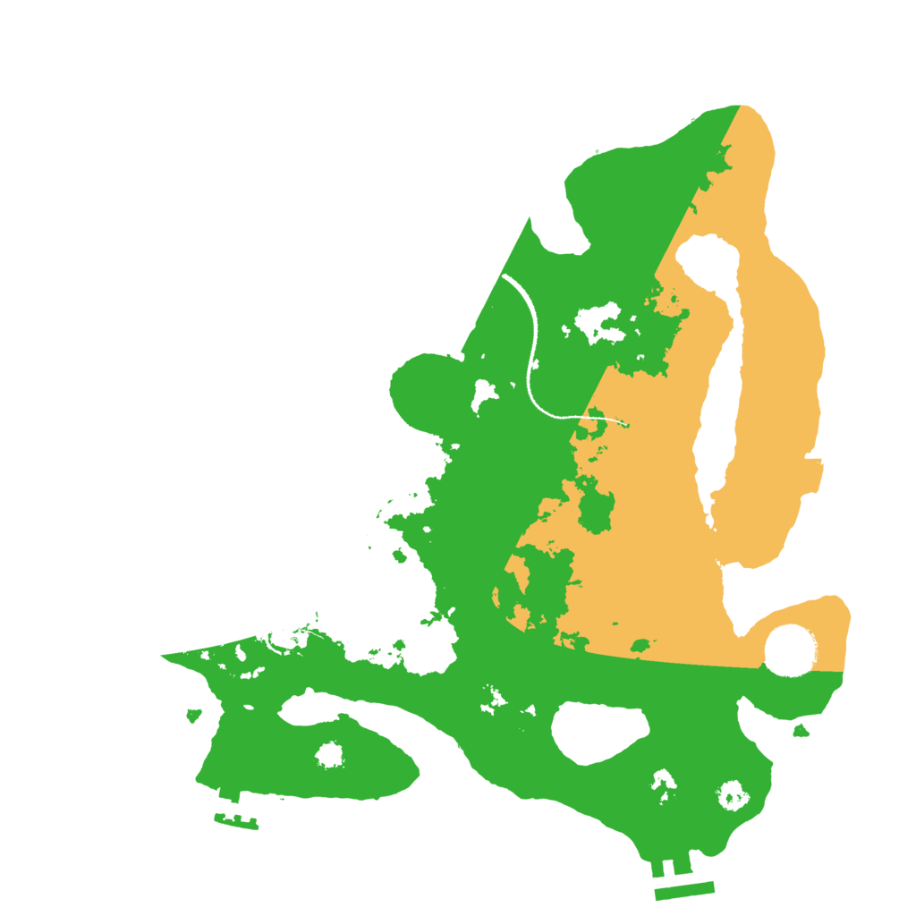 Biome Rust Map: Procedural Map, Size: 3100, Seed: 42