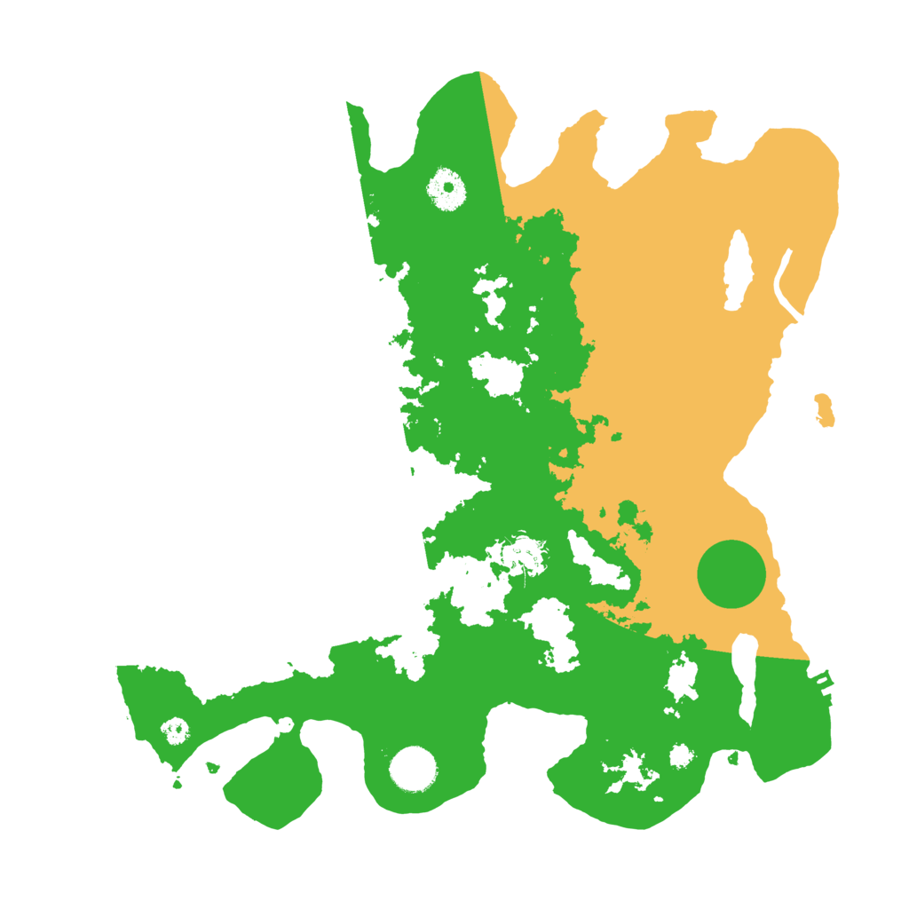 Biome Rust Map: Procedural Map, Size: 3500, Seed: 498195537