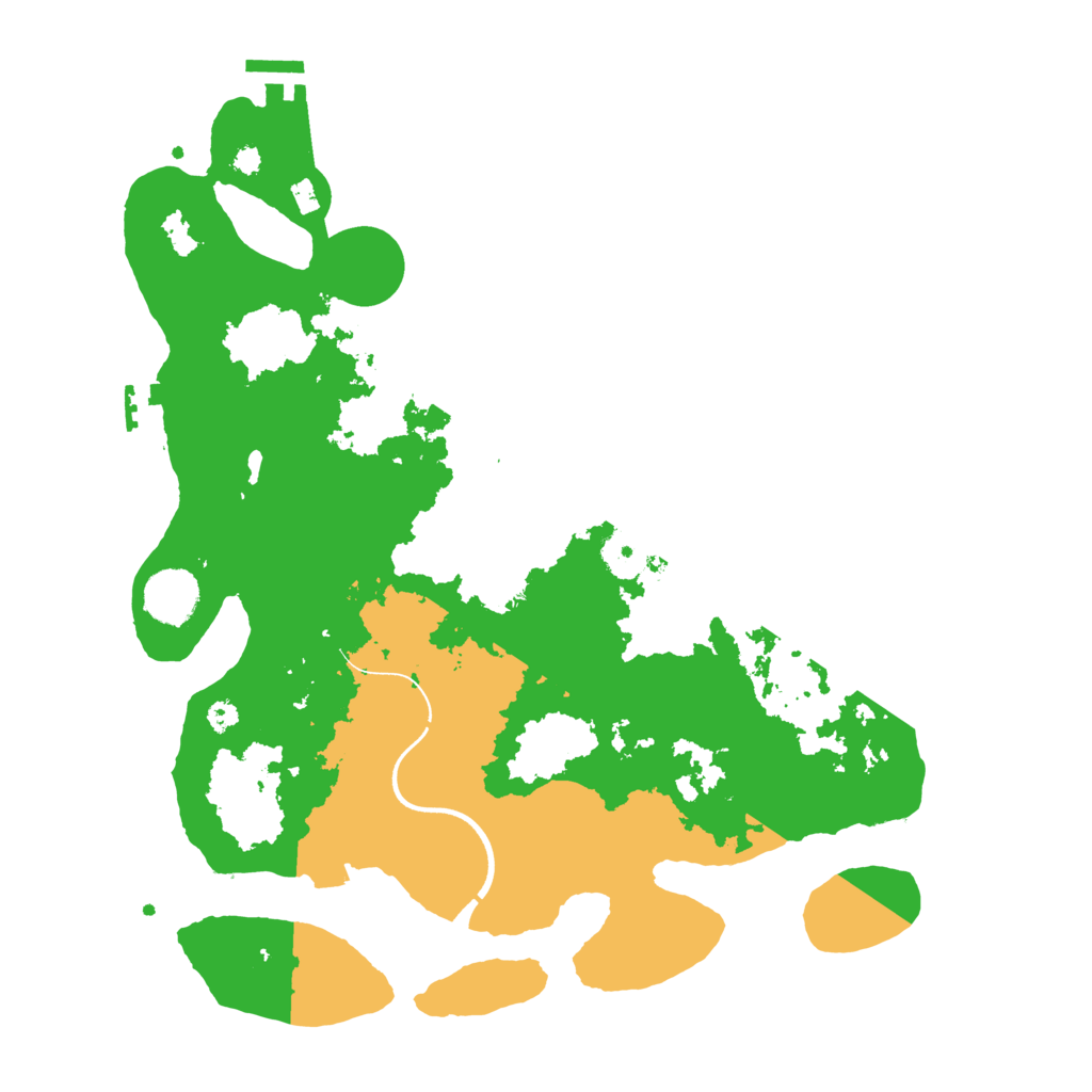 Biome Rust Map: Procedural Map, Size: 3600, Seed: 811