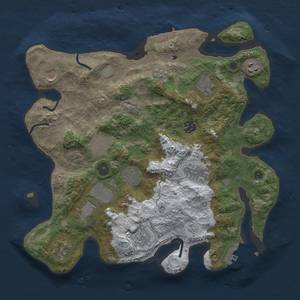 Thumbnail Rust Map: Procedural Map, Size: 3600, Seed: 71, 20 Monuments