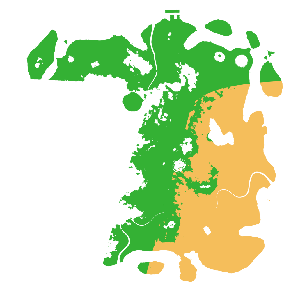 Biome Rust Map: Procedural Map, Size: 4250, Seed: 223038968