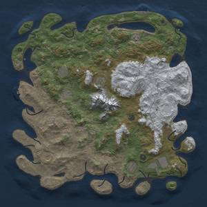 Thumbnail Rust Map: Procedural Map, Size: 5000, Seed: 6752, 20 Monuments