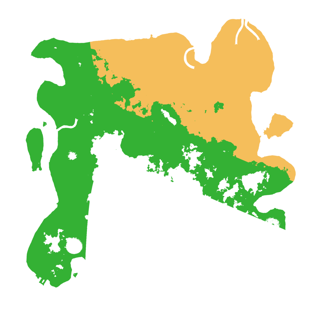 Biome Rust Map: Procedural Map, Size: 3500, Seed: 757910821