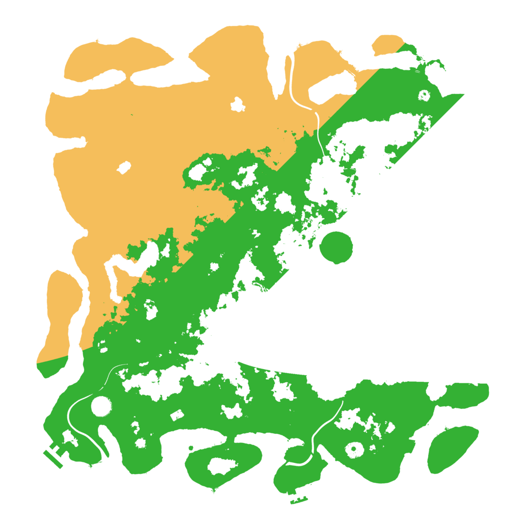 Biome Rust Map: Procedural Map, Size: 4500, Seed: 1464272948