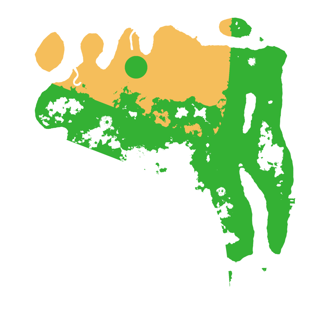 Biome Rust Map: Procedural Map, Size: 3700, Seed: 409625704