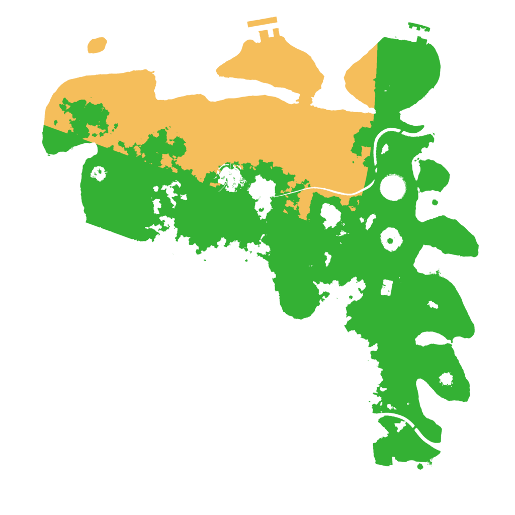 Biome Rust Map: Procedural Map, Size: 3500, Seed: 1915119662