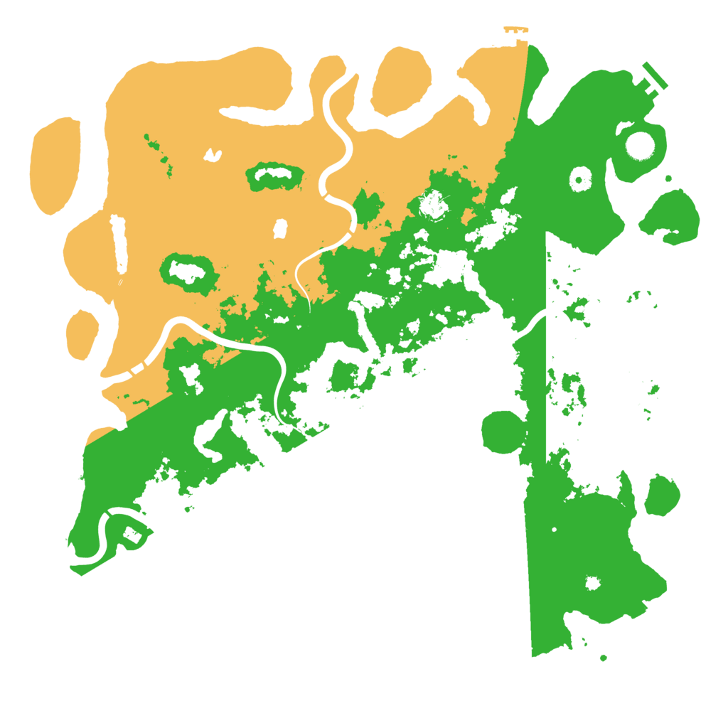 Biome Rust Map: Procedural Map, Size: 4500, Seed: 1845790266