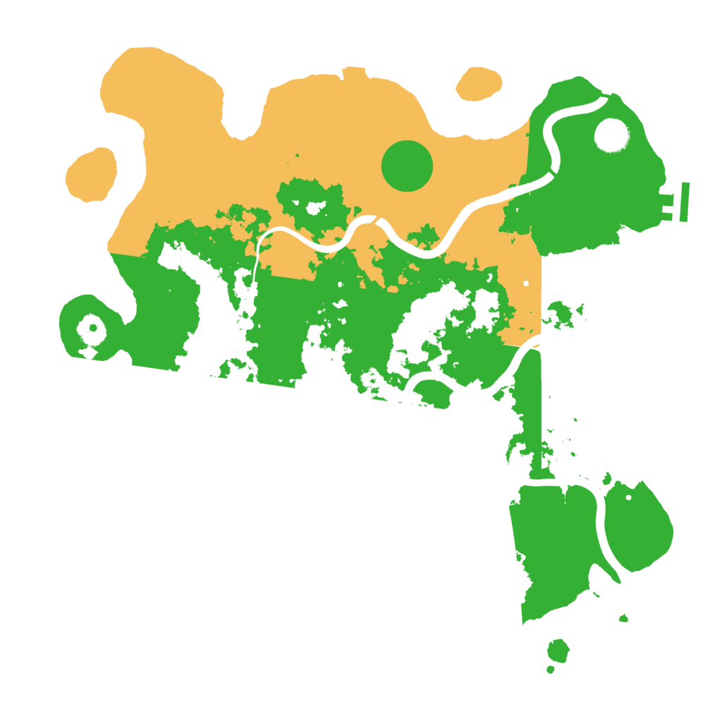 Biome Rust Map: Procedural Map, Size: 3700, Seed: 488057352