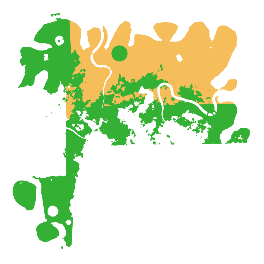 Biome Rust Map: Procedural Map, Size: 4350, Seed: 1109302623