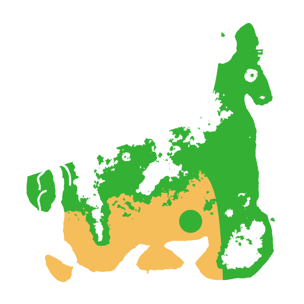 Biome Rust Map: Procedural Map, Size: 3500, Seed: 732373333