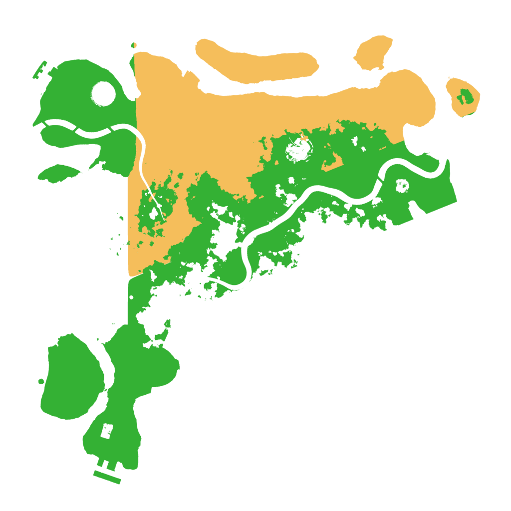 Biome Rust Map: Procedural Map, Size: 3700, Seed: 257