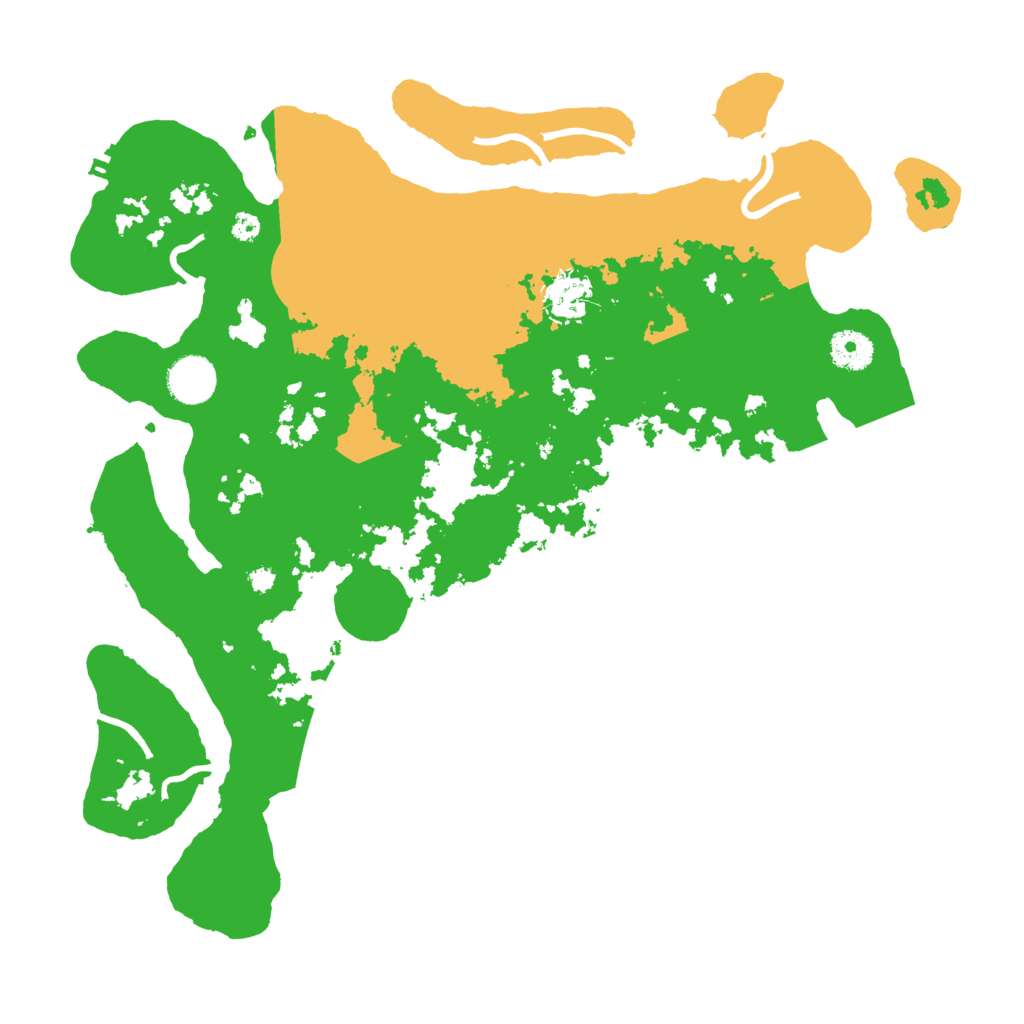 Biome Rust Map: Procedural Map, Size: 3700, Seed: 257