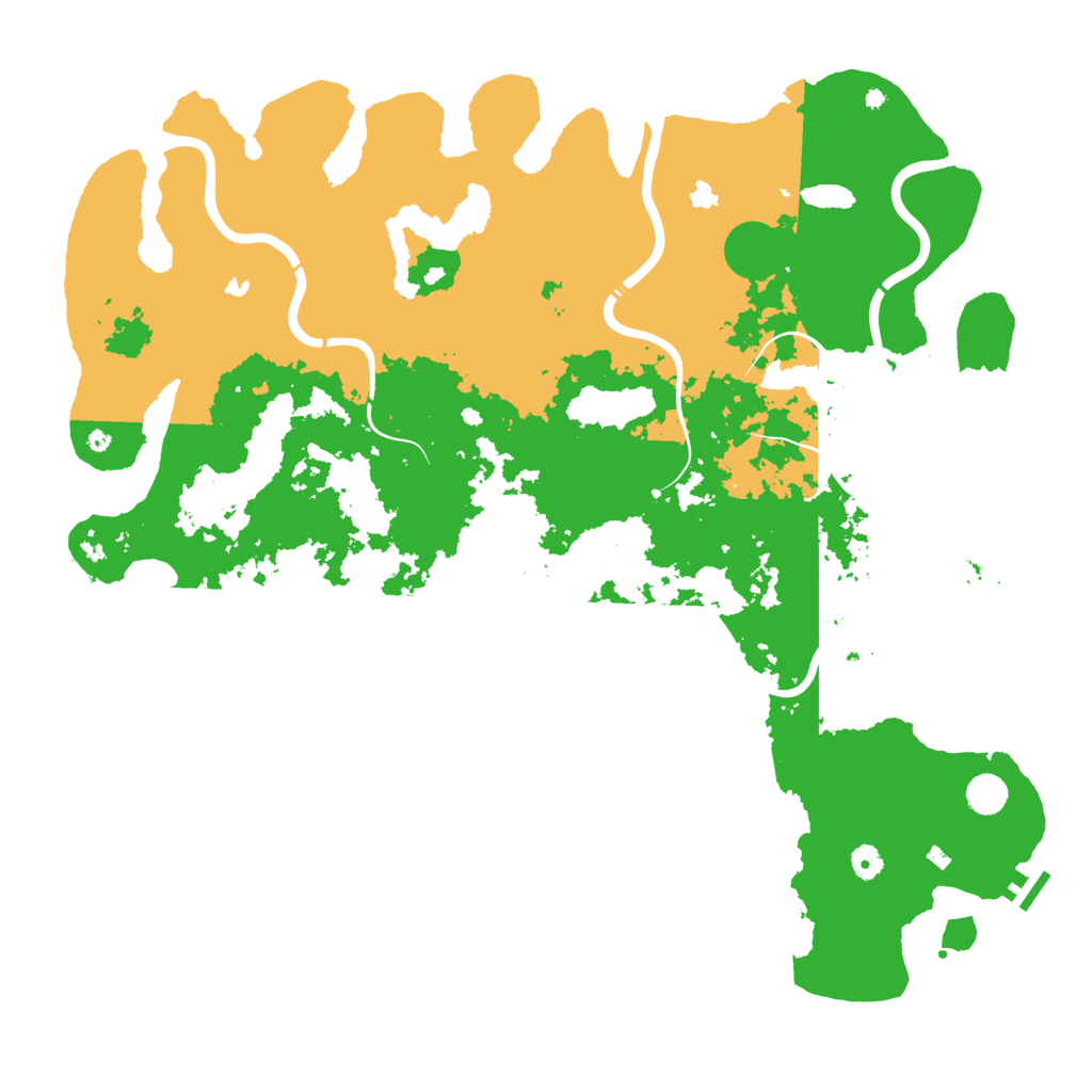 Biome Rust Map: Procedural Map, Size: 5000, Seed: 2019369334