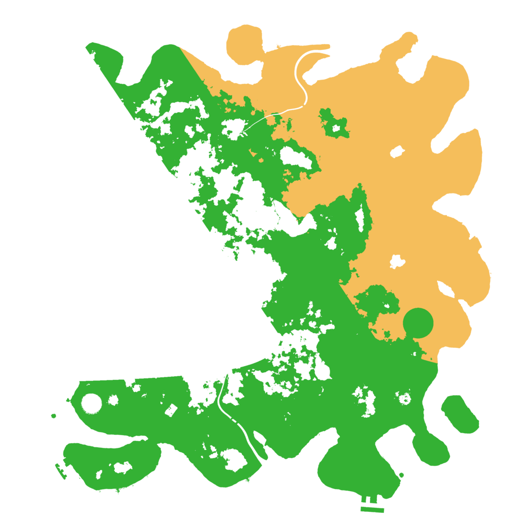 Biome Rust Map: Procedural Map, Size: 4500, Seed: 226211