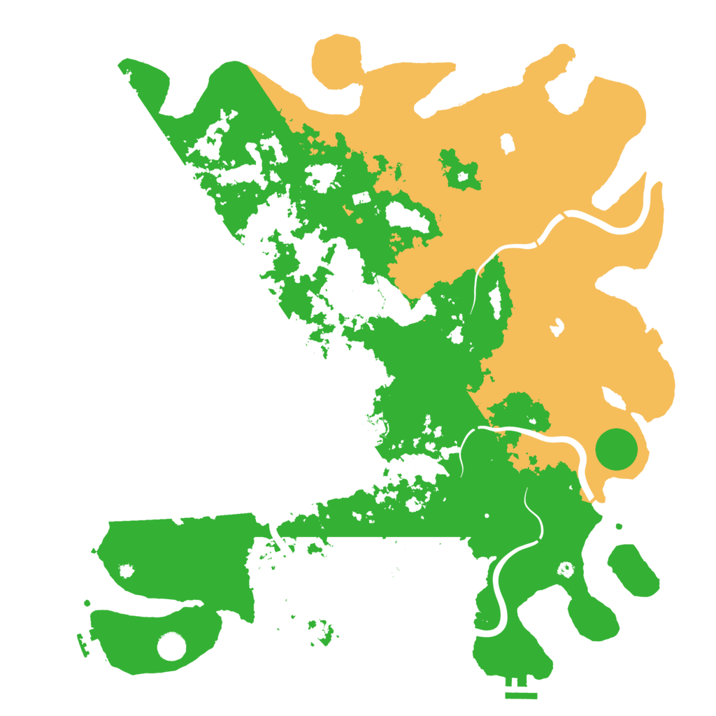 Biome Rust Map: Procedural Map, Size: 4500, Seed: 226211