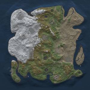 Thumbnail Rust Map: Procedural Map, Size: 3700, Seed: 926132764, 20 Monuments