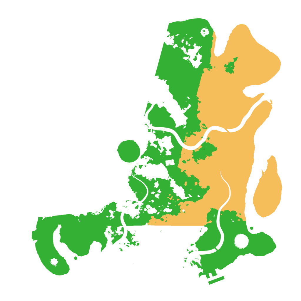 Biome Rust Map: Procedural Map, Size: 3700, Seed: 926132764
