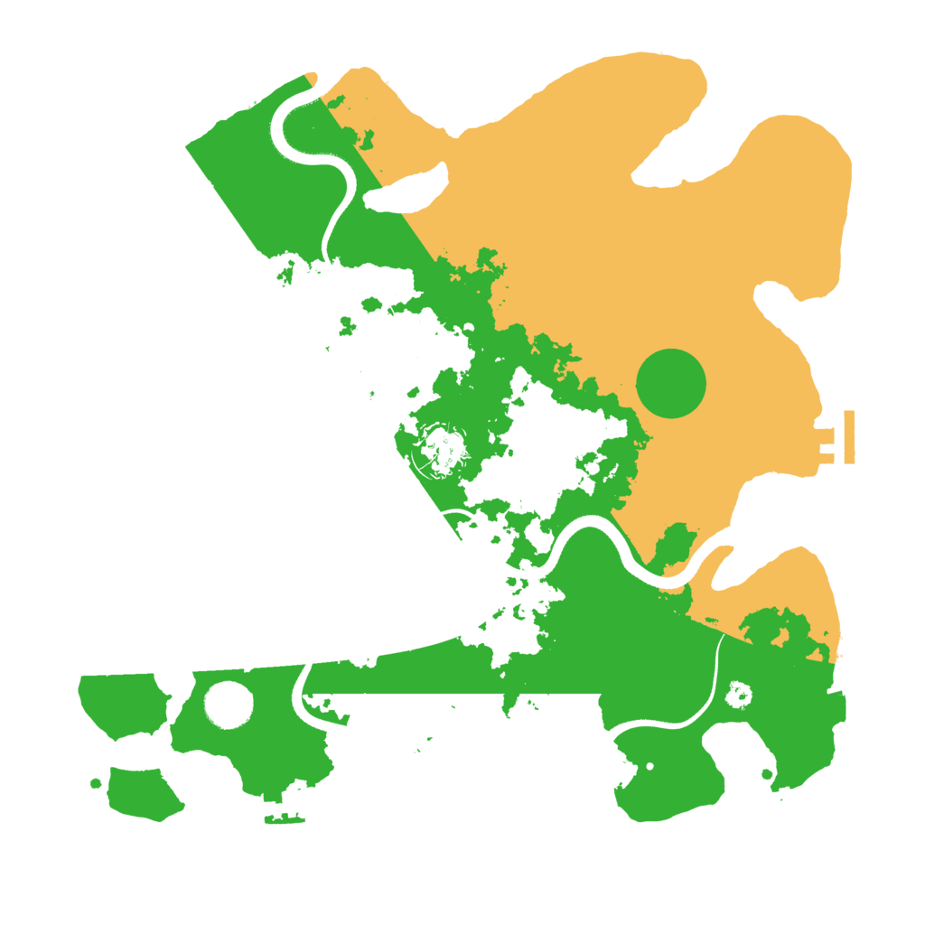 Biome Rust Map: Procedural Map, Size: 3500, Seed: 116972787