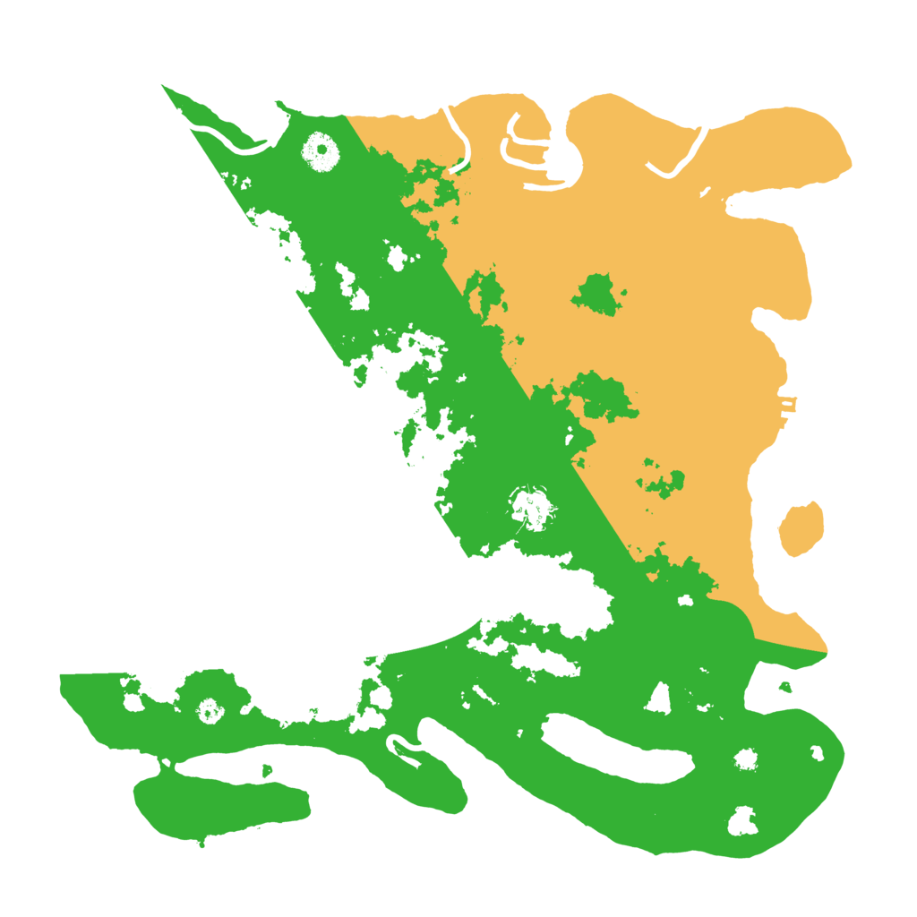 Biome Rust Map: Procedural Map, Size: 3700, Seed: 145245870