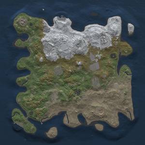 Thumbnail Rust Map: Procedural Map, Size: 3850, Seed: 430603118, 19 Monuments