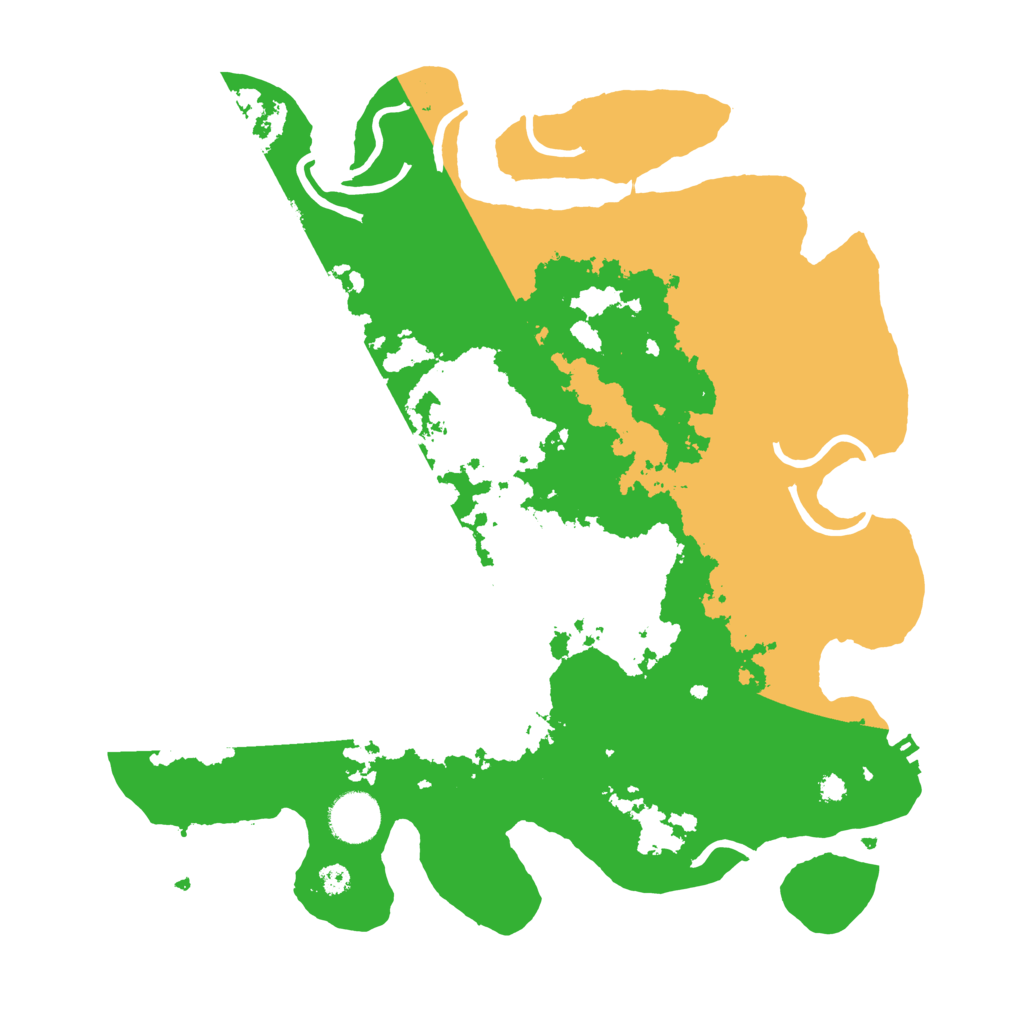 Biome Rust Map: Procedural Map, Size: 3500, Seed: 204