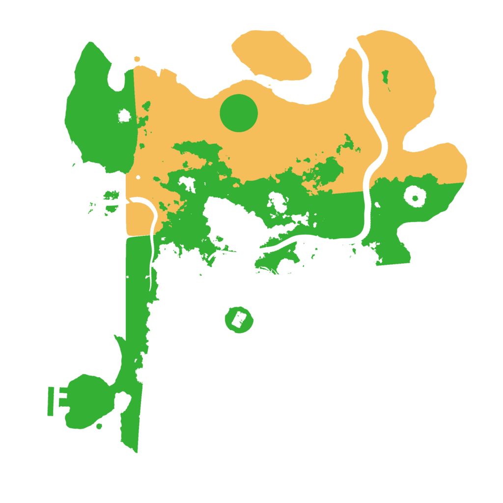 Biome Rust Map: Procedural Map, Size: 3500, Seed: 17010