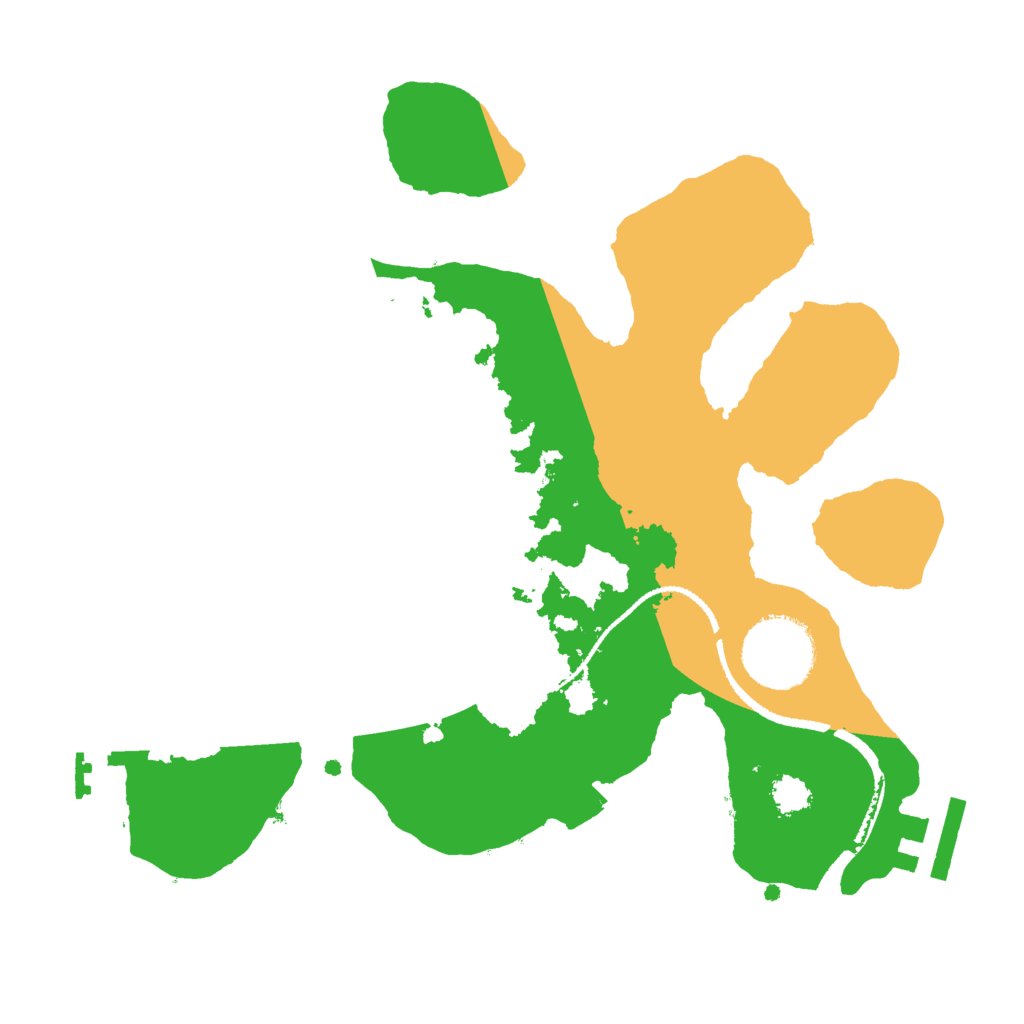 Biome Rust Map: Procedural Map, Size: 2500, Seed: 683807000