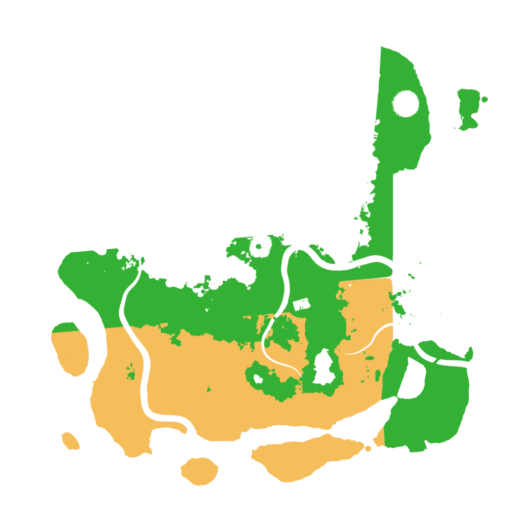 Biome Rust Map: Procedural Map, Size: 3500, Seed: 588885677